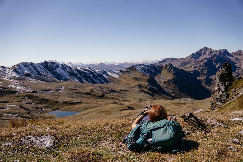 Bergpanorama vom Valzifenzjoch im Montafon/ Vorarlberg