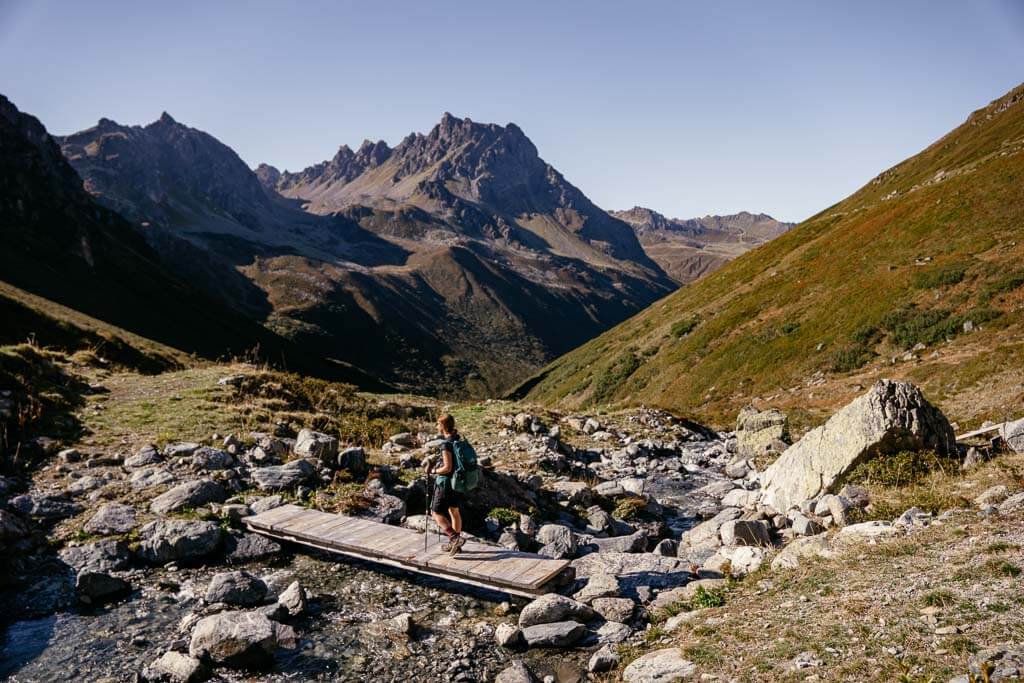 Wandern in Vorarlberg durch das Vergaldatal im Montafon