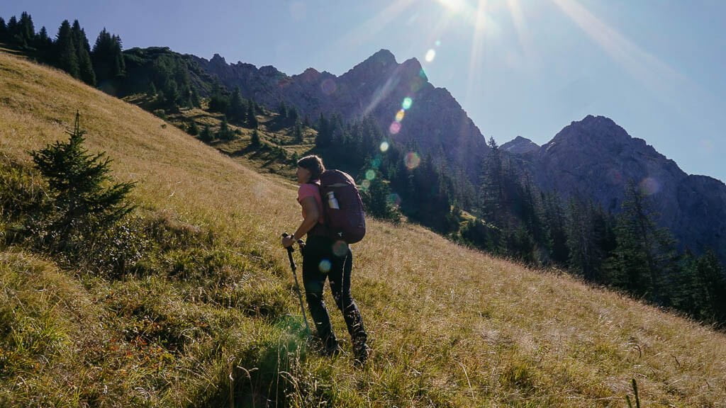 Wandern zur Wangspitze im Gro&szlig;en Walsertal in Vorarlberg