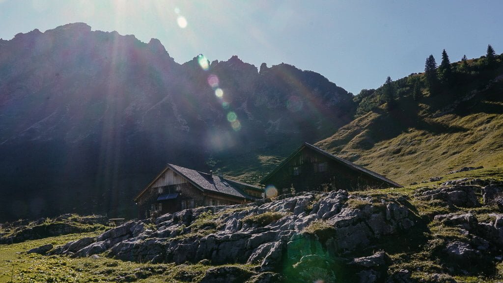 Madonaalpe im Gro&szlig;en Walsertal beim Wandern in Vorarlberg