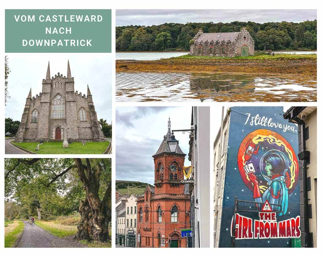 Radtour im Down County zum Castleward in Nordirland