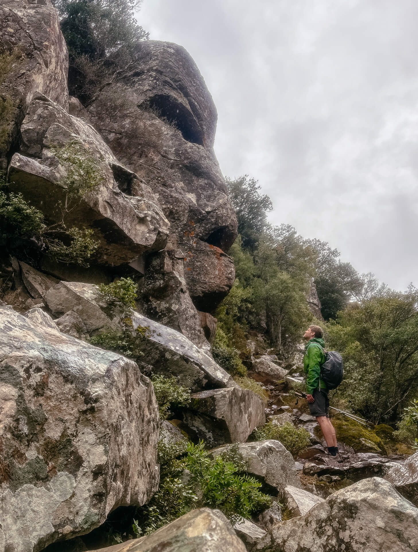 Felsengesicht in der N&auml;he des Rifugio Goloritze auf Sardinien