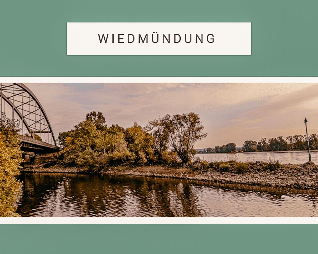 Wiedweg - Wiedm&uuml;ndung in Neuwied