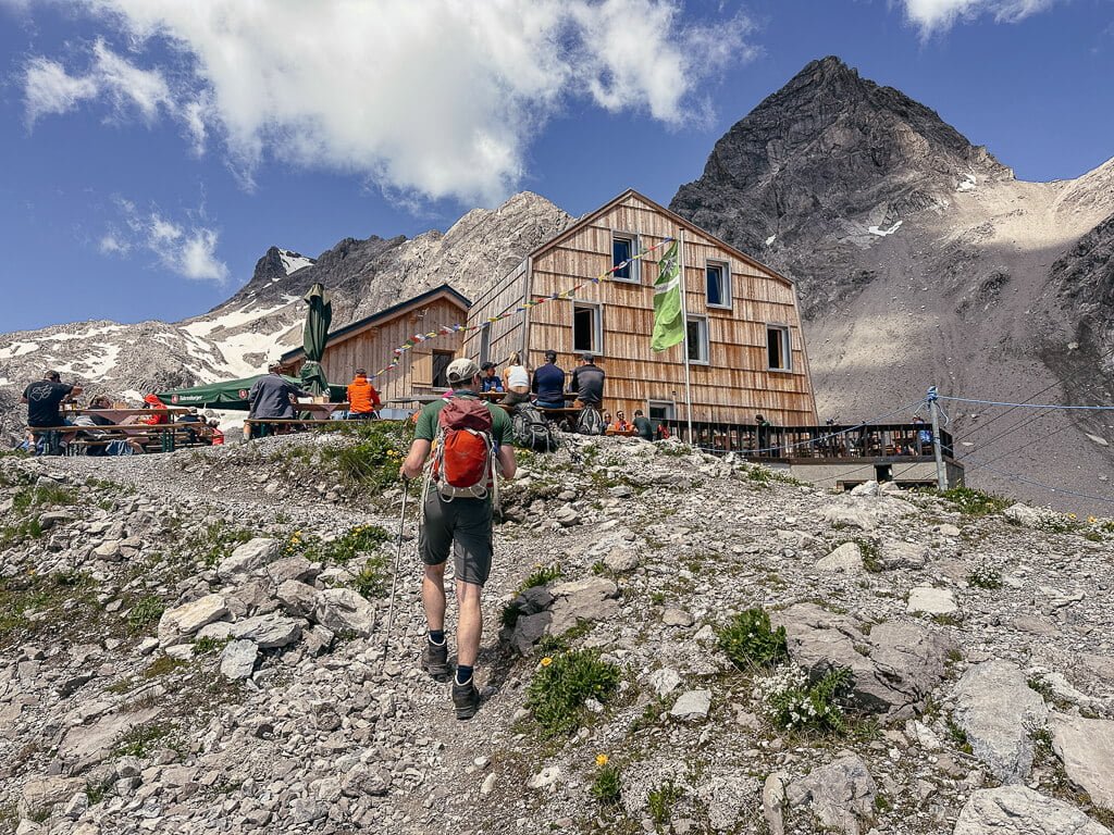 Wandern an der Totalphütte oberhalb des Lünersees