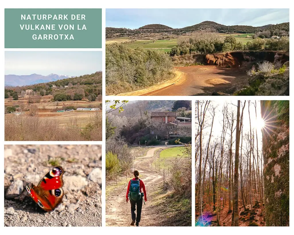 Katalonien wandern im Naturpark der Vulkane von La Garrotxa in den Katalanischen Pyren&auml;en